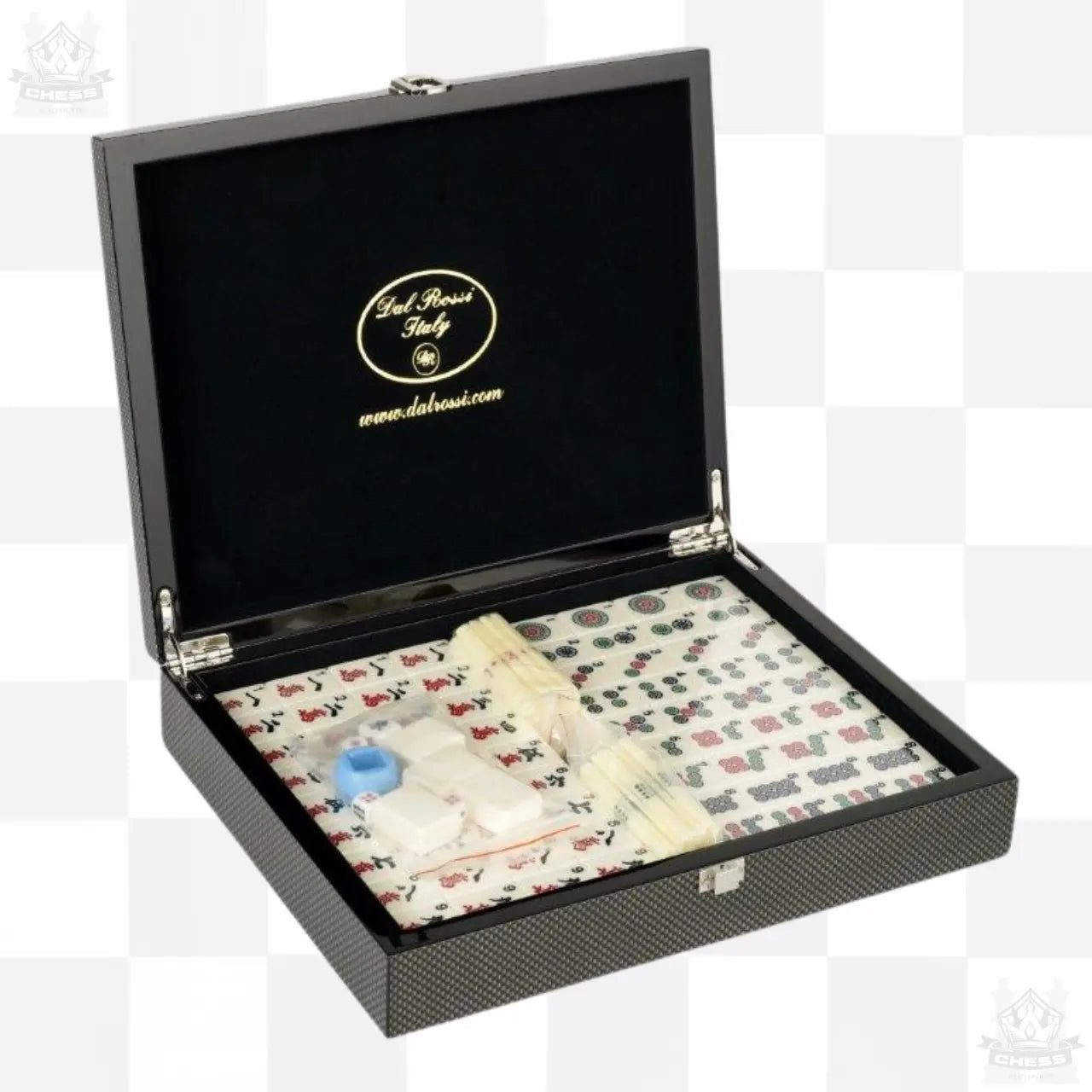 Dal Rossi Mahjong 29cm in Carbon Fibre Finish Case Dal Rossi
