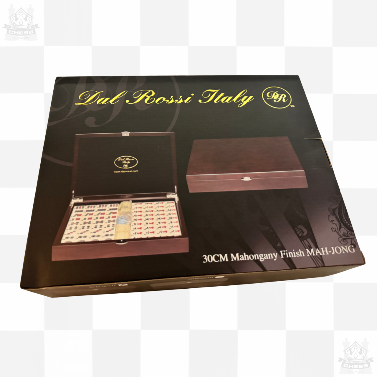 Dal Rossi Mahjong Set Mahogany outer box