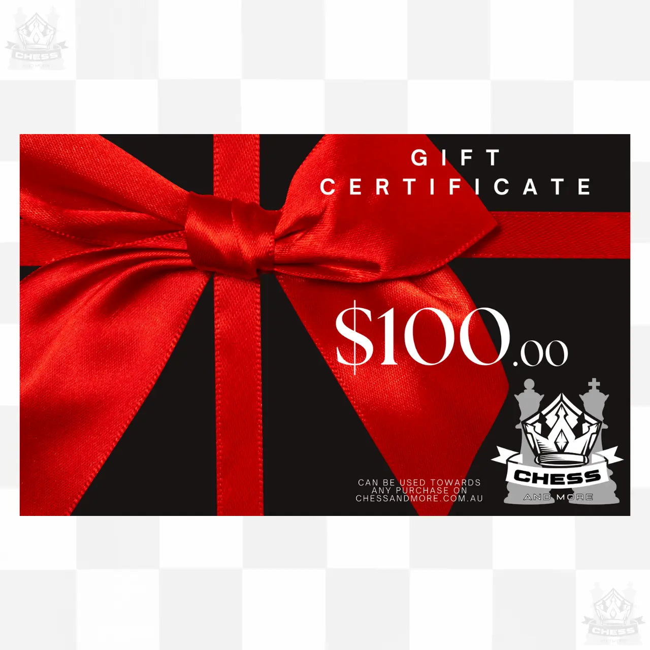 Chess and More Gift Certificate $100 value