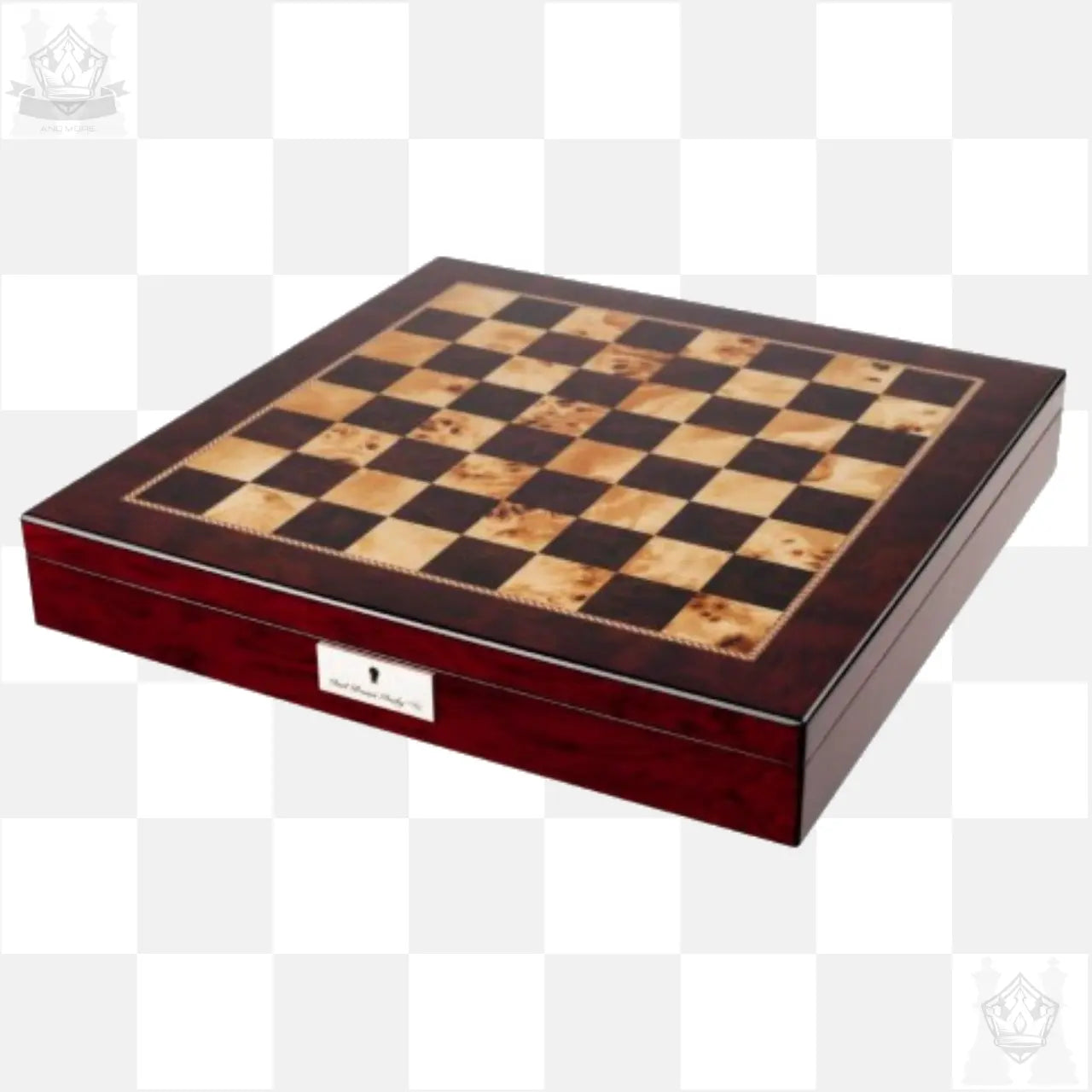 Dal Rossi 50cm Chess Set with Mahogany Storage Board and Bronze / Copper pieces Dal Rossi