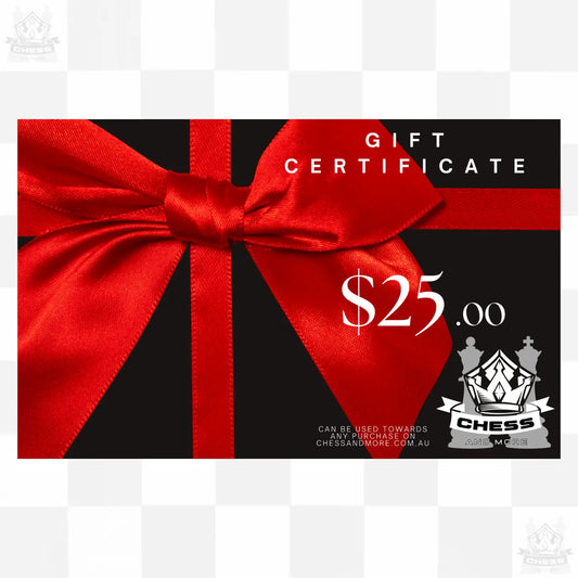 Chess and More Gift Certificate $25.00 value