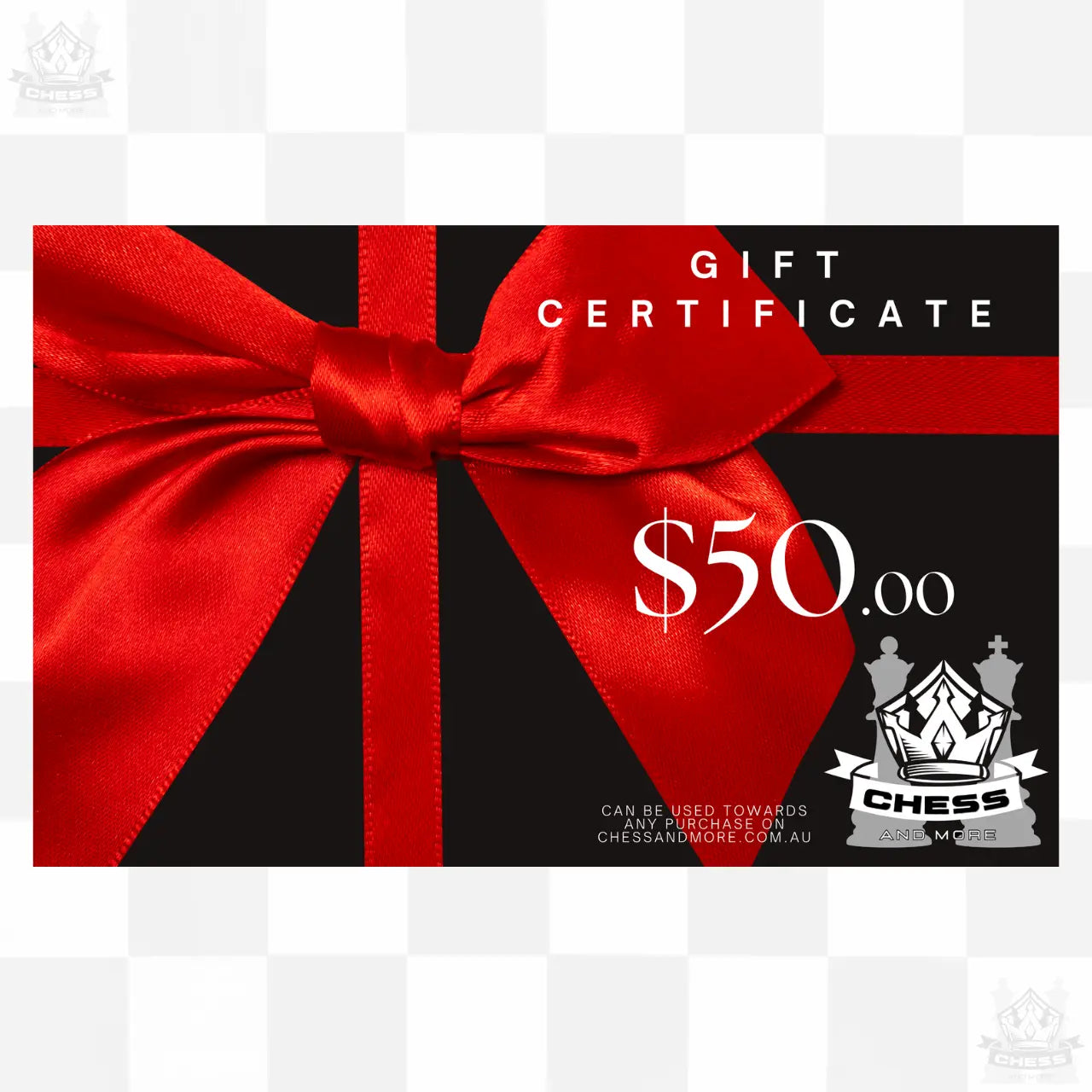 Chess and More Gift Certificate $50.00 value