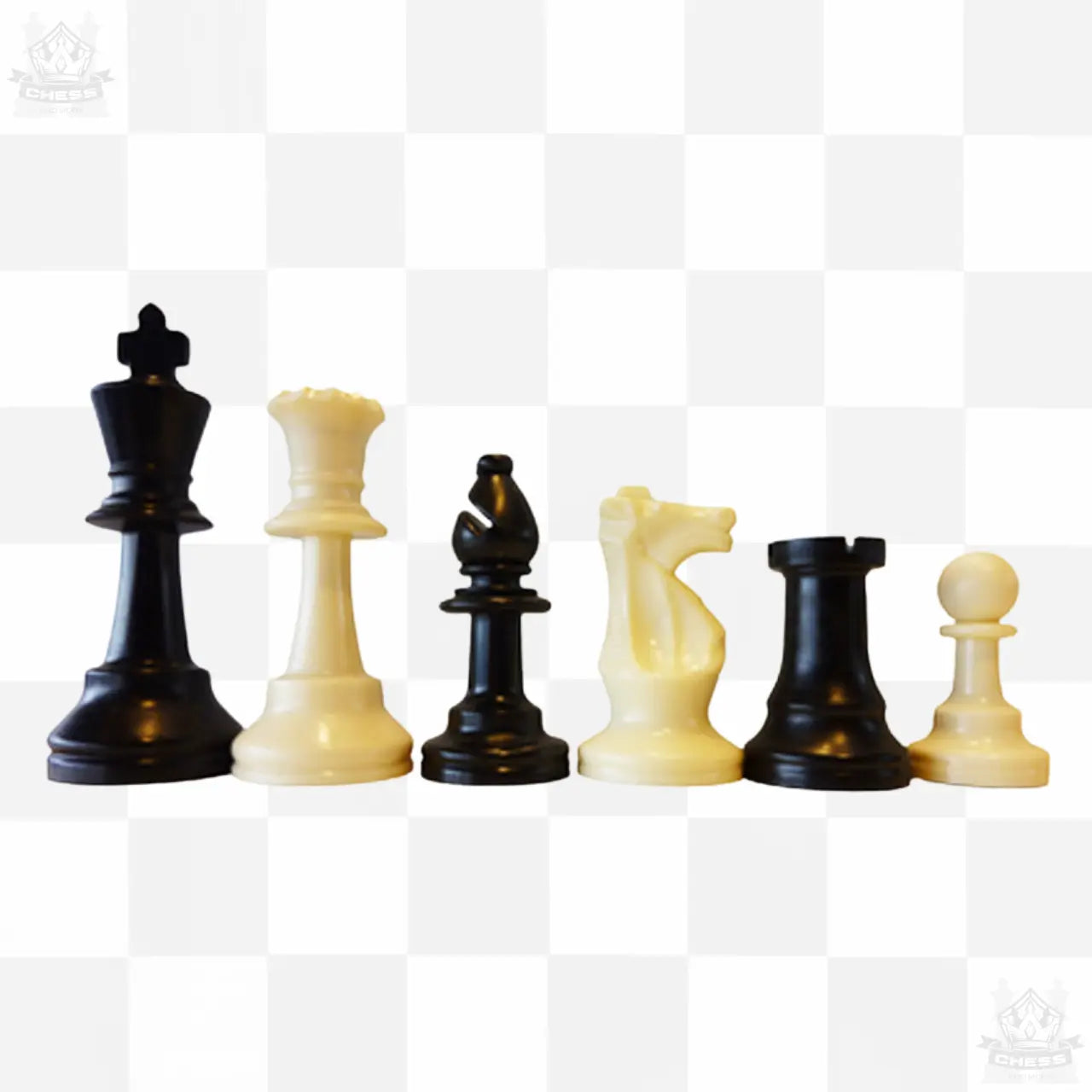 95mm Double Weighted Chess Pieces – Tournament Standard with Extra Queens - Chess And More