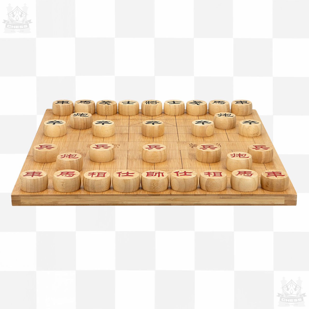 Dal Rossi Bamboo Chinese Chess Set 48cm full set - Chess And More Australia