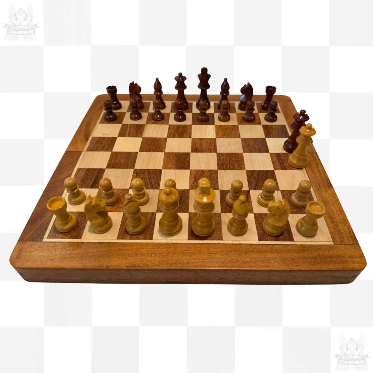 Travel Chess Magnetic Flip Set 30cm Acacia and Boxwood - Chess And More