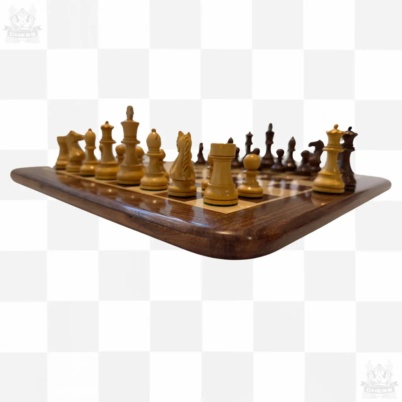 Luxury Wooden Chess Set 50cm Board with 95mm pieces Acacia and Boxwood - Chess And More