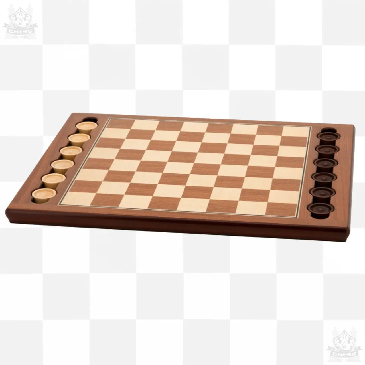 Dal Rossi Wooden Checkers Set, board and pieces Dal Rossi