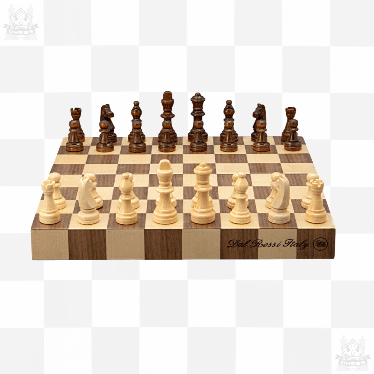 Dal Rossi 9" Wooden Magnetic Travel Chess Set