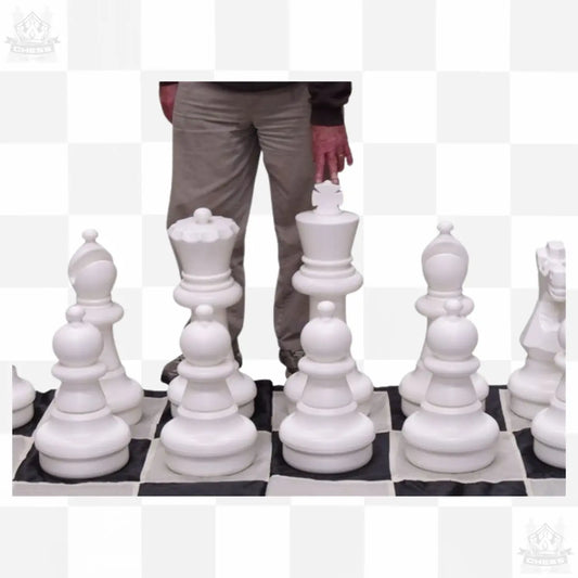 Giant Chess Outdoor Set 64cm with Chess Board Mat - Chess And More