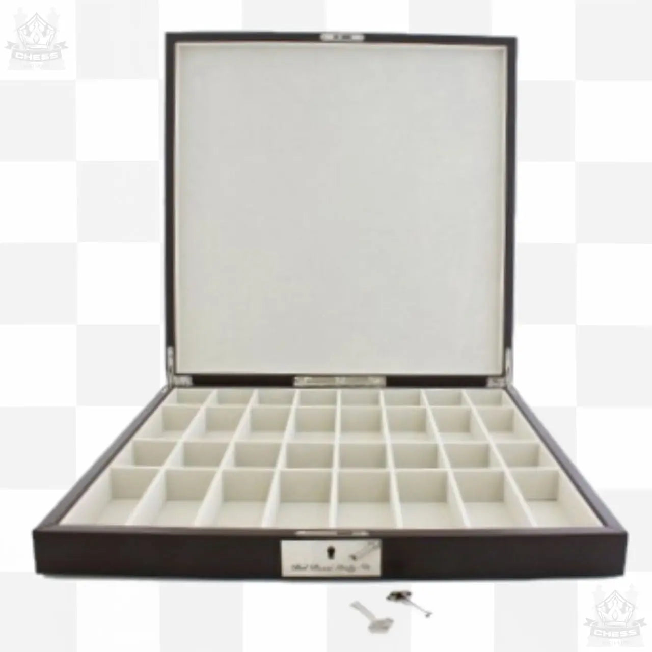 Dal Rossi 45cm Chess Set with Storage Board and 85mm Black & White pieces Dal Rossi