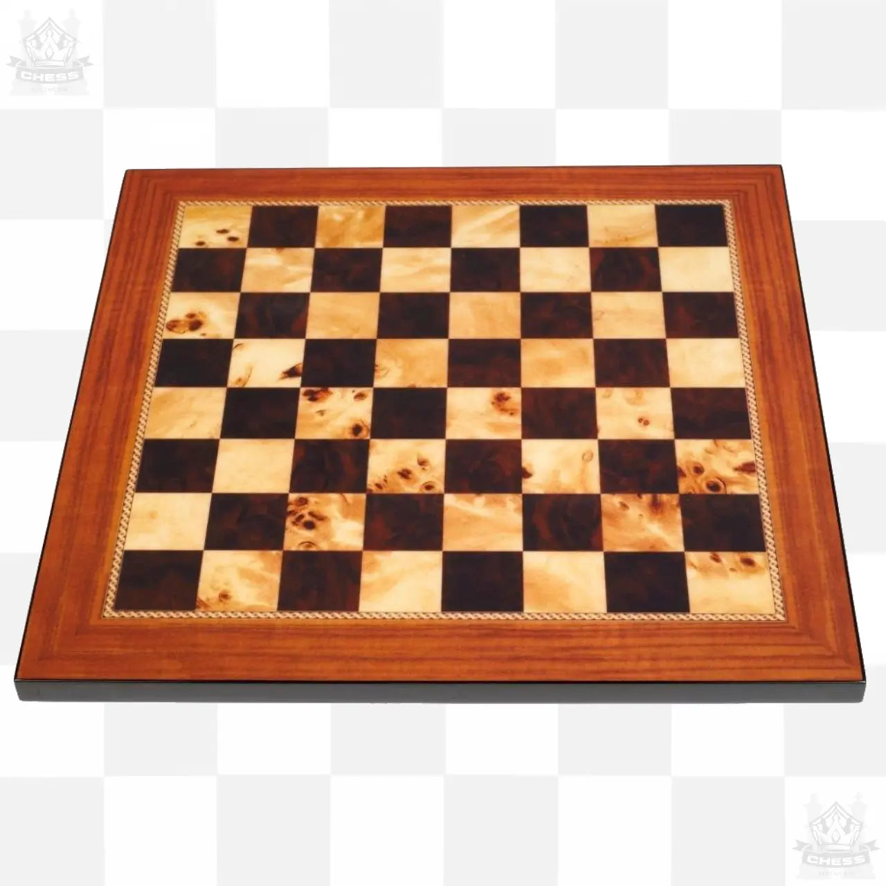 Dal Rossi 40cm Walnut Gloss Chess Board - Chess And More